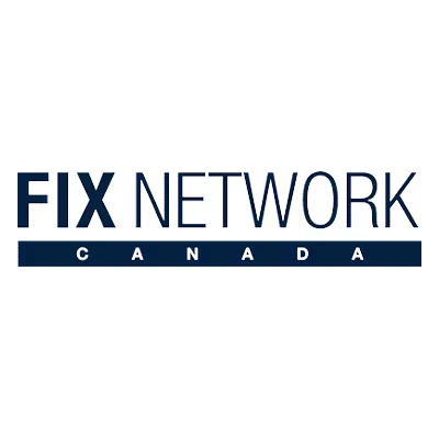 Fix Network Canada corporate logo in navy blue and white