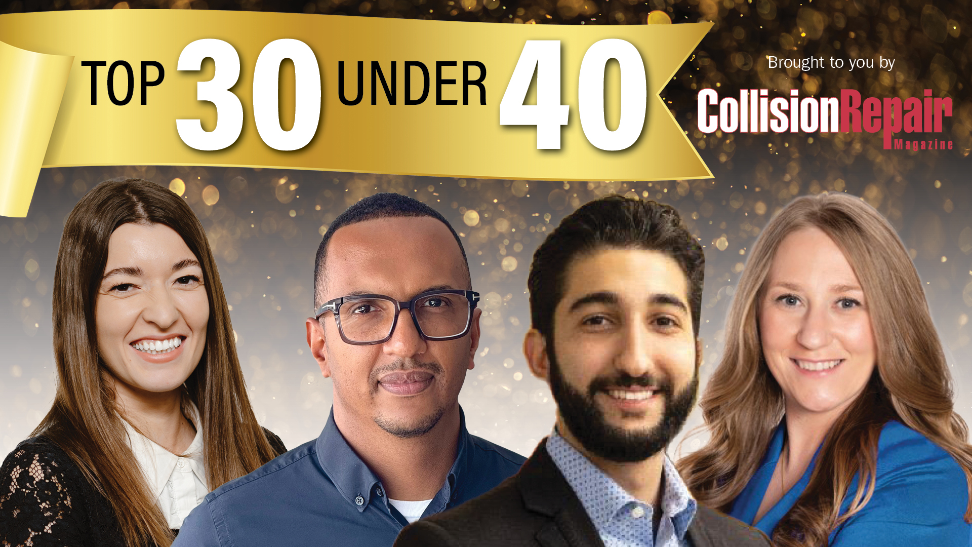 Top 30 Under 40 professional headshots featuring diverse young professionals