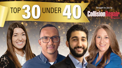Top 30 Under 40 professional headshots featuring diverse young professionals