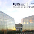 Modern glass conference center for IBIS International Body Industry Symposium in France