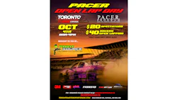 Racing event poster for Pacer Open Lap Day at Toronto Motorsports Park
