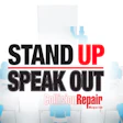 Stand Up Speak Out campaign graphic for Collision Repair Magazine