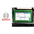 Bosch logo beside diagnostic tool ADS 625X with green display screen