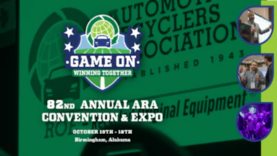 ARA 82nd Annual Convention & Expo logo in green and blue