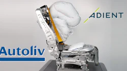 Automotive safety seat mechanism with crash test dummy head and engineering components