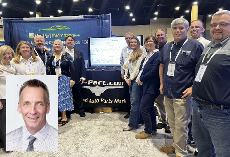 Z-Part.com trade show booth with team members at automotive parts industry event