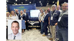 Z-Part.com trade show booth with team members at automotive parts industry event