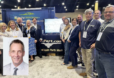 Z-Part.com trade show booth with team members at automotive parts industry event