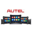 Autel diagnostic scanning tools with multicolor app interface screens