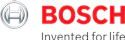 Bosch logo: circular emblem with red brand name and 'Invented for life' tagline