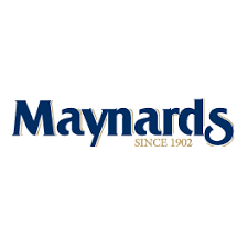 Maynards logo in dark blue typography, established since 1900