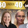 Top 30 Under 40 professional award banner with four smiling professionals