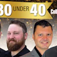 Top 30 Under 40 professional showcase featuring four men in business attire