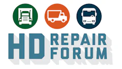HD Repair Forum logo with truck and vehicle service icons