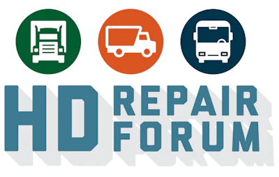 HD Repair Forum logo with truck and vehicle service icons