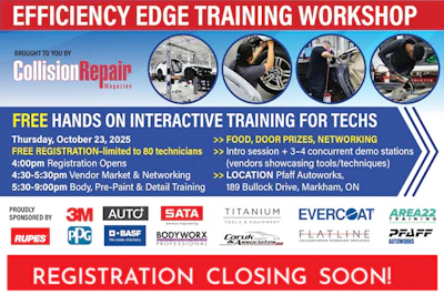 Efficiency Edge Training Workshop for automotive technicians, sponsored by industry brands