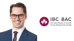 IBC BAC Insurance Bureau of Canada corporate logo with maple leaf symbol