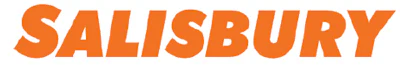 Salisbury logo in bold orange typography