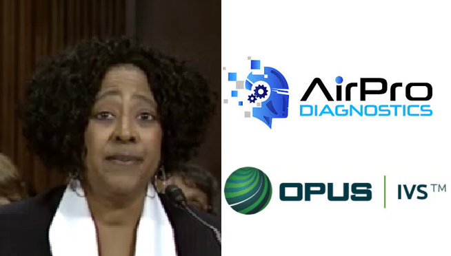 AirPro Diagnostics and OPUS IVS technology company logos