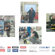 Automotive workshop training session with technicians working on vehicle surfaces