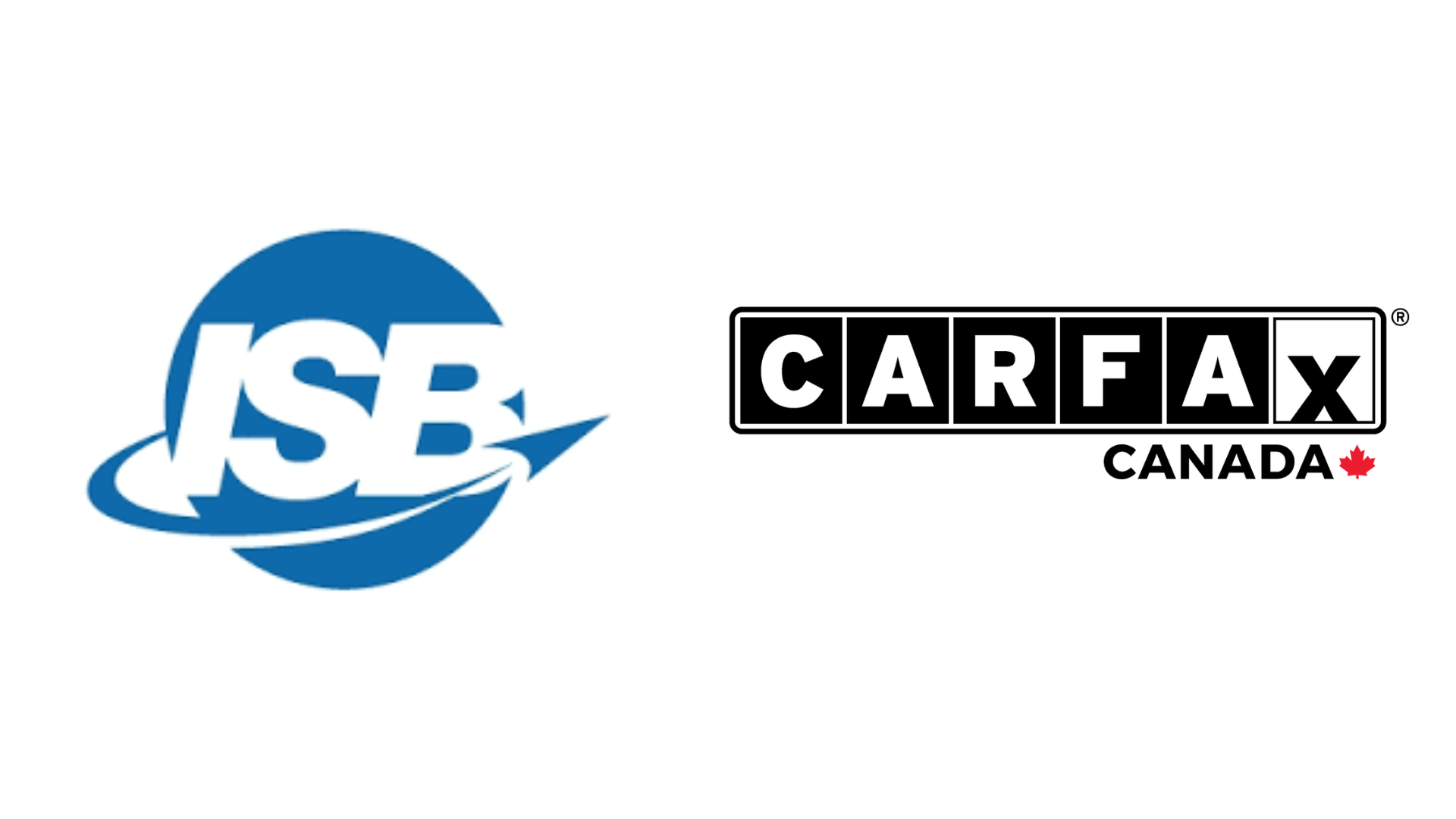 ISB and CARFAX Canada corporate logos side by side
