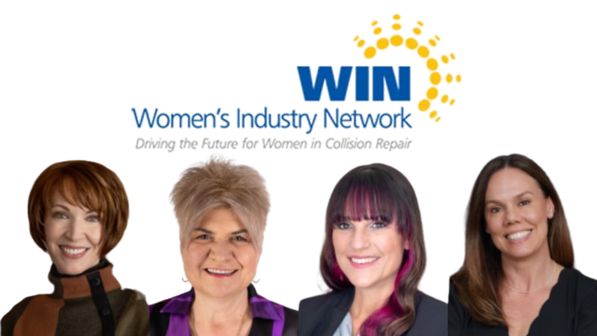 WIN Women's Industry Network logo with four professional women