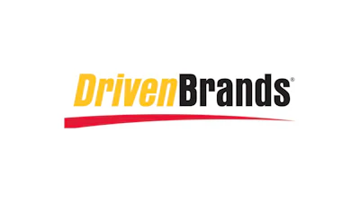 Driven Brands corporate logo in yellow, black, and red