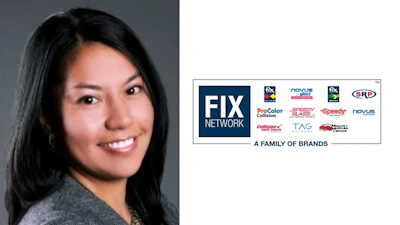 FIX Network brand family logo with multiple automotive service brand emblems