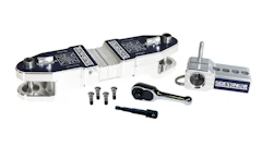 Precision mechanical tool kit with ratchet, connectors, and mounting hardware