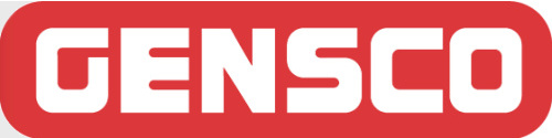 Gensco corporate logo in red and white