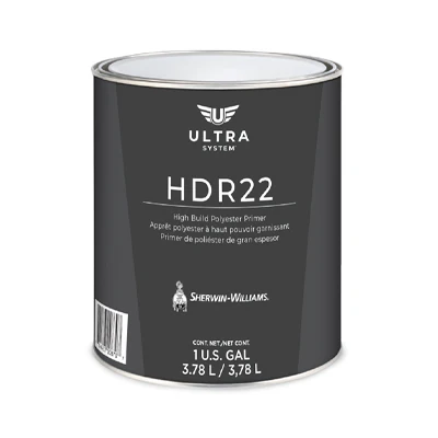 Ultra System HDR22 high-build polyester primer paint can by Sherwin-Williams