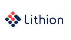 Lithion corporate logo with blue and red geometric symbol