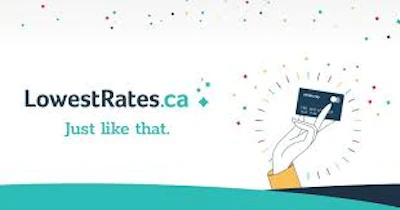 LowestRates.ca logo with financial comparison graphic