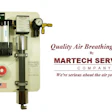 Breathable air filtration system by Martech Services with pressure gauges and filters