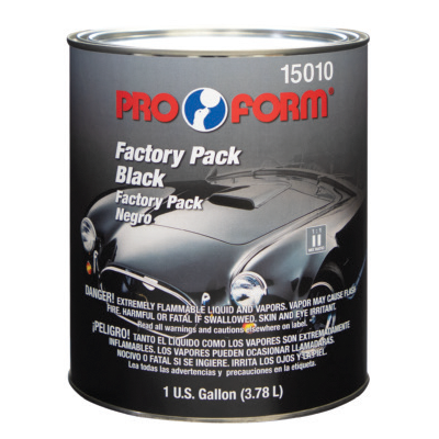 Pro Form black paint can with automotive finish product details