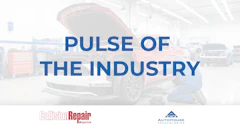 Automotive industry graphic with 'Pulse of the Industry' text and brand logos