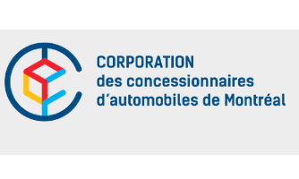 Montreal Auto Dealers Corporation logo with cubic geometric design