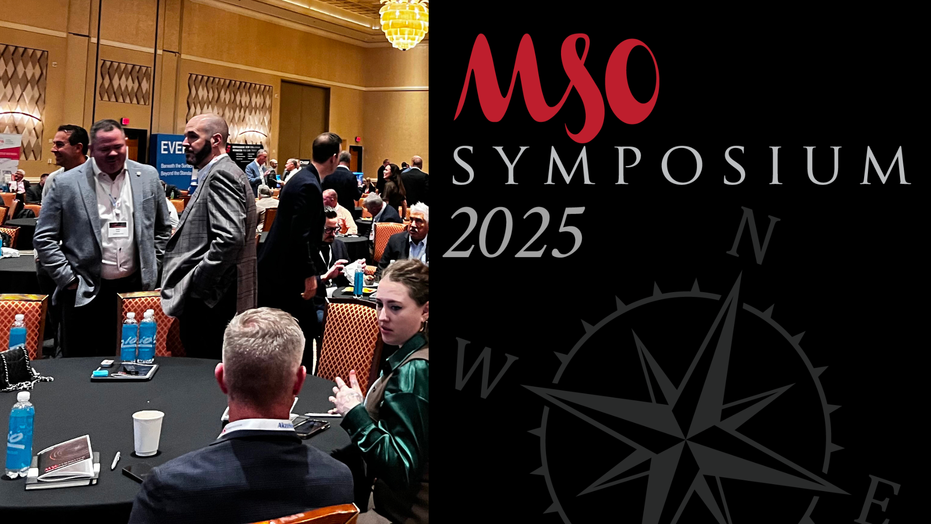 MSO Symposium 2025 logo with red text and compass graphic