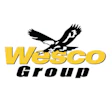 Wesco Group logo with black eagle and yellow text