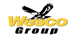 Wesco Group logo with black eagle and yellow text