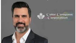 Color Compass Corporation professional logo with maple leaf symbol