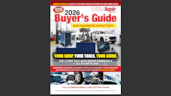 2026 Collision Repair Buyer's Guide showcasing automotive repair tools and equipment