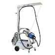 Car-O-Liner automotive measuring and alignment system on wheeled mobile stand