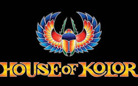 House of Kolor logo with winged scarab beetle in vibrant colors