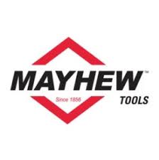 Mayhew Tools logo: Red diamond shape with black brand text
