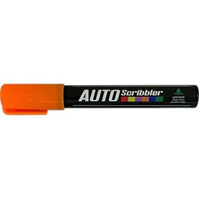 Orange and black Auto Scribbler automotive touch-up paint marker