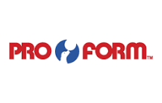 Pro Form fitness brand logo in red and blue