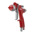 Red professional spray paint gun with metallic accents
