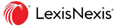 LexisNexis logo featuring red circular emblem and black text