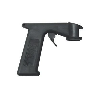 Black plastic spray paint can trigger handle attachment